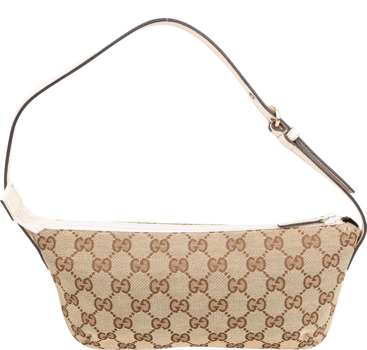Gucci Gucci Canvas Monogram Boat Handbag Bruin