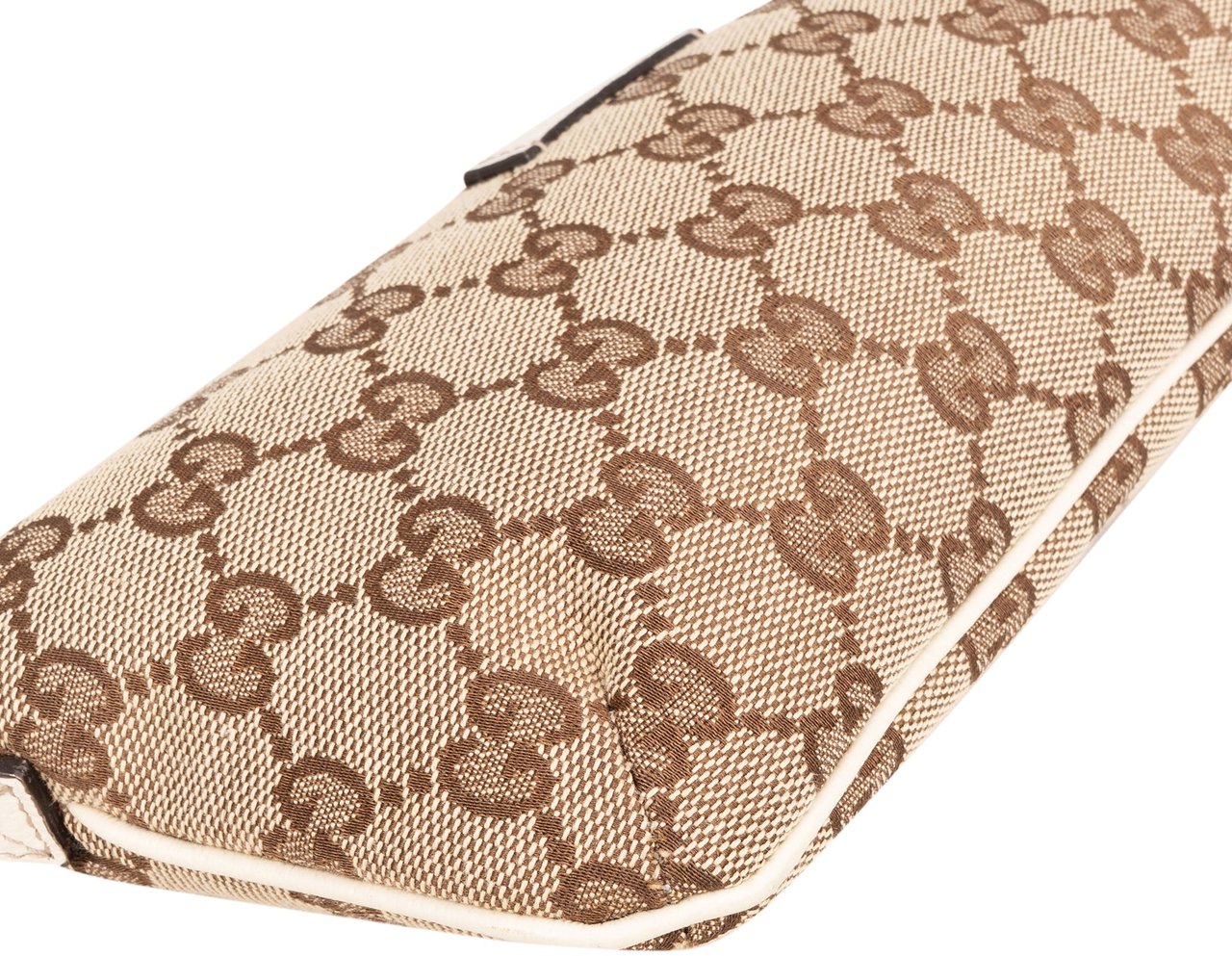 Gucci Gucci Canvas Monogram Boat Handbag Bruin