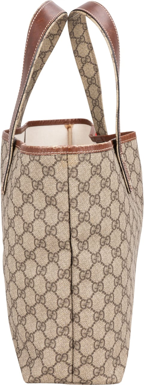 Gucci Gucci Canvas GG Monogram Sherry Line Handbag Bruin