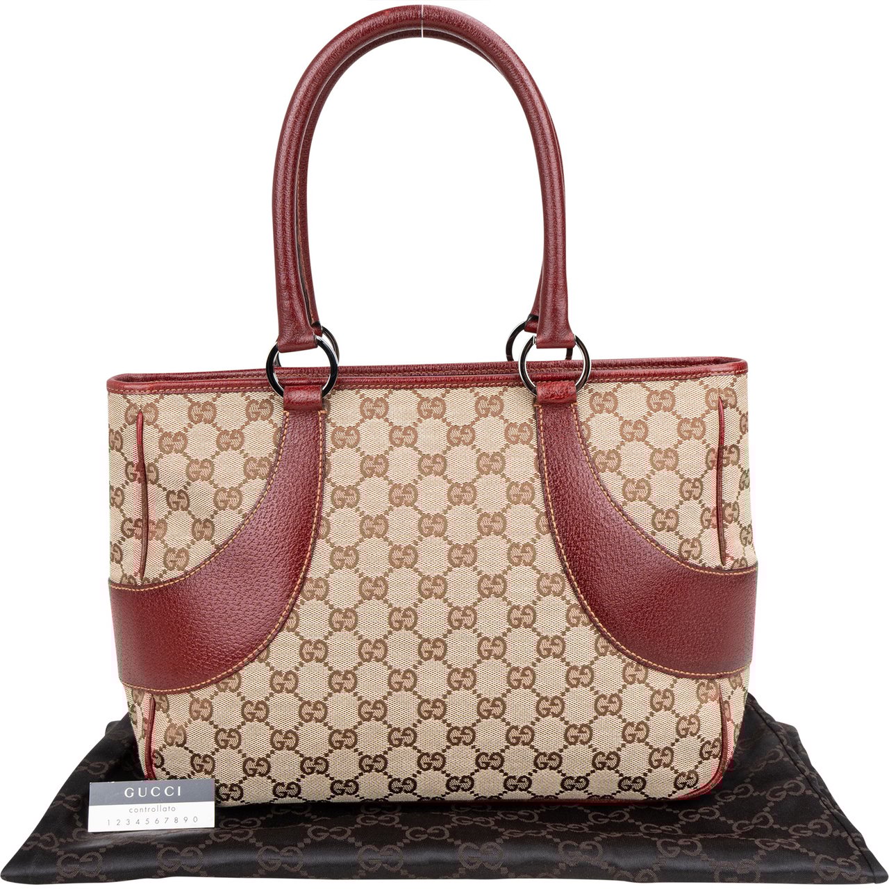 Gucci Gucci GG Monogram Handbag Bruin