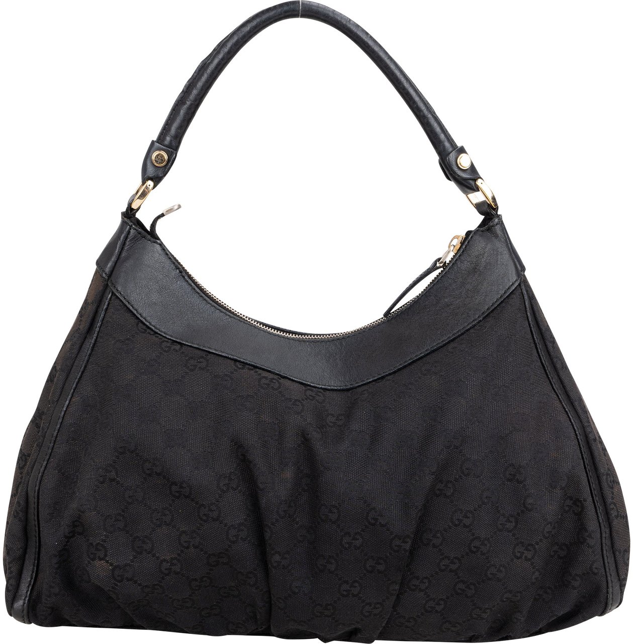 Gucci Gucci GG Monogram Abbey Handbag Zwart