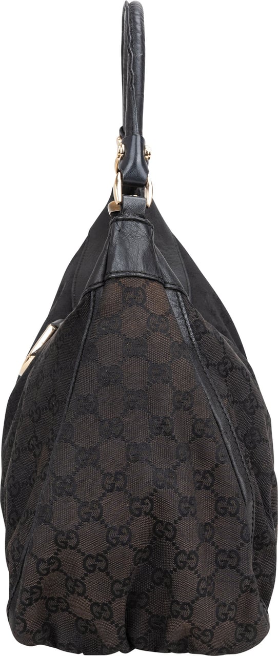 Gucci Gucci GG Monogram Abbey Handbag Zwart