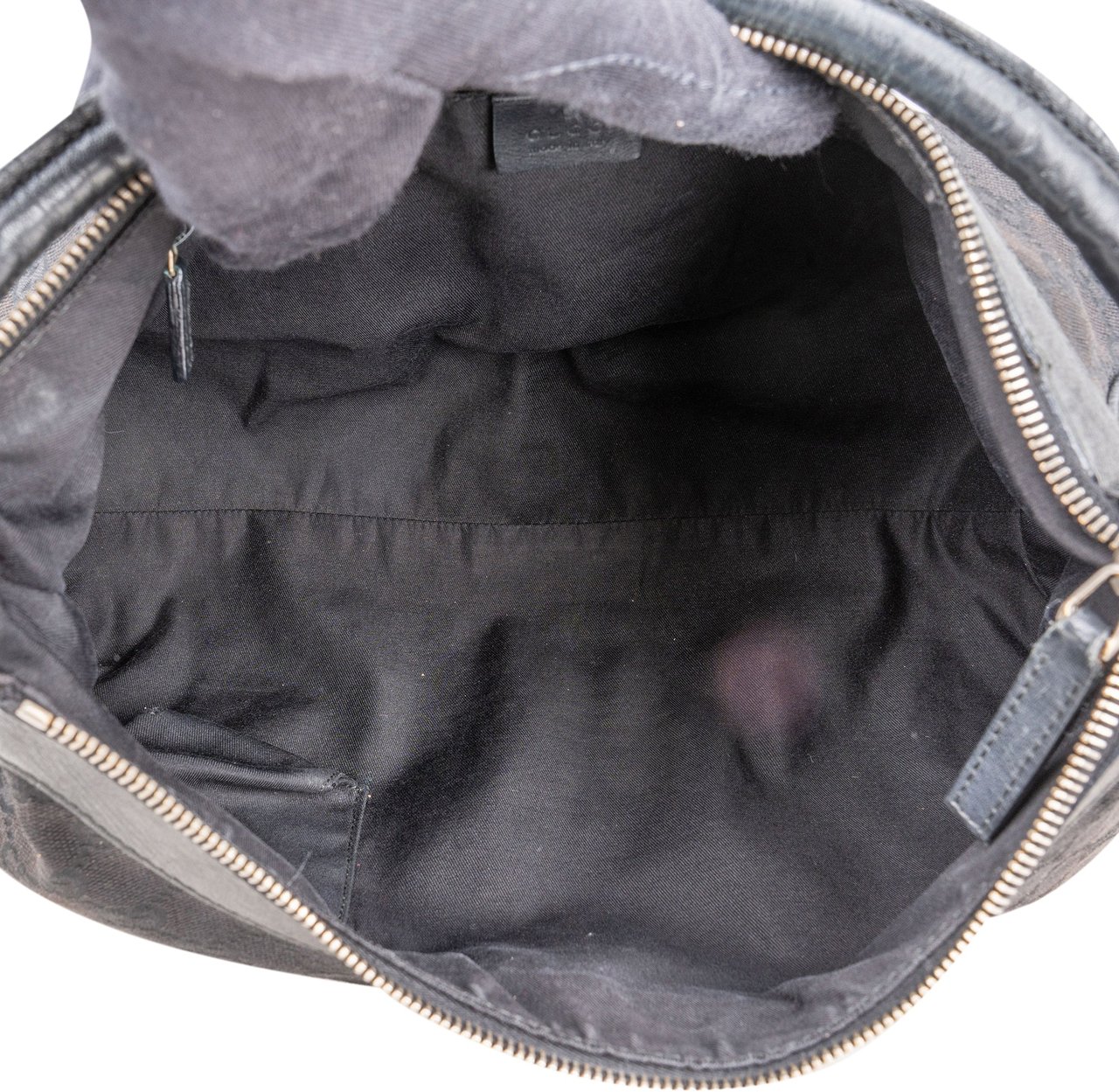 Gucci Gucci GG Monogram Abbey Handbag Zwart