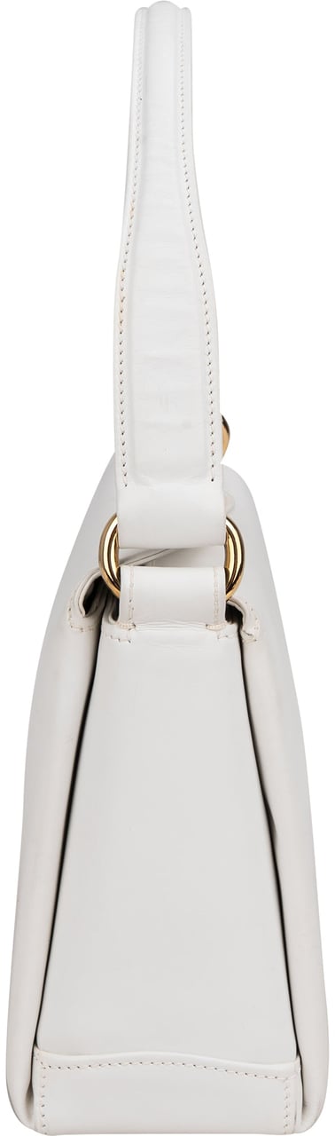 Gucci Gucci All White Leather Turnlock Handbag Wit