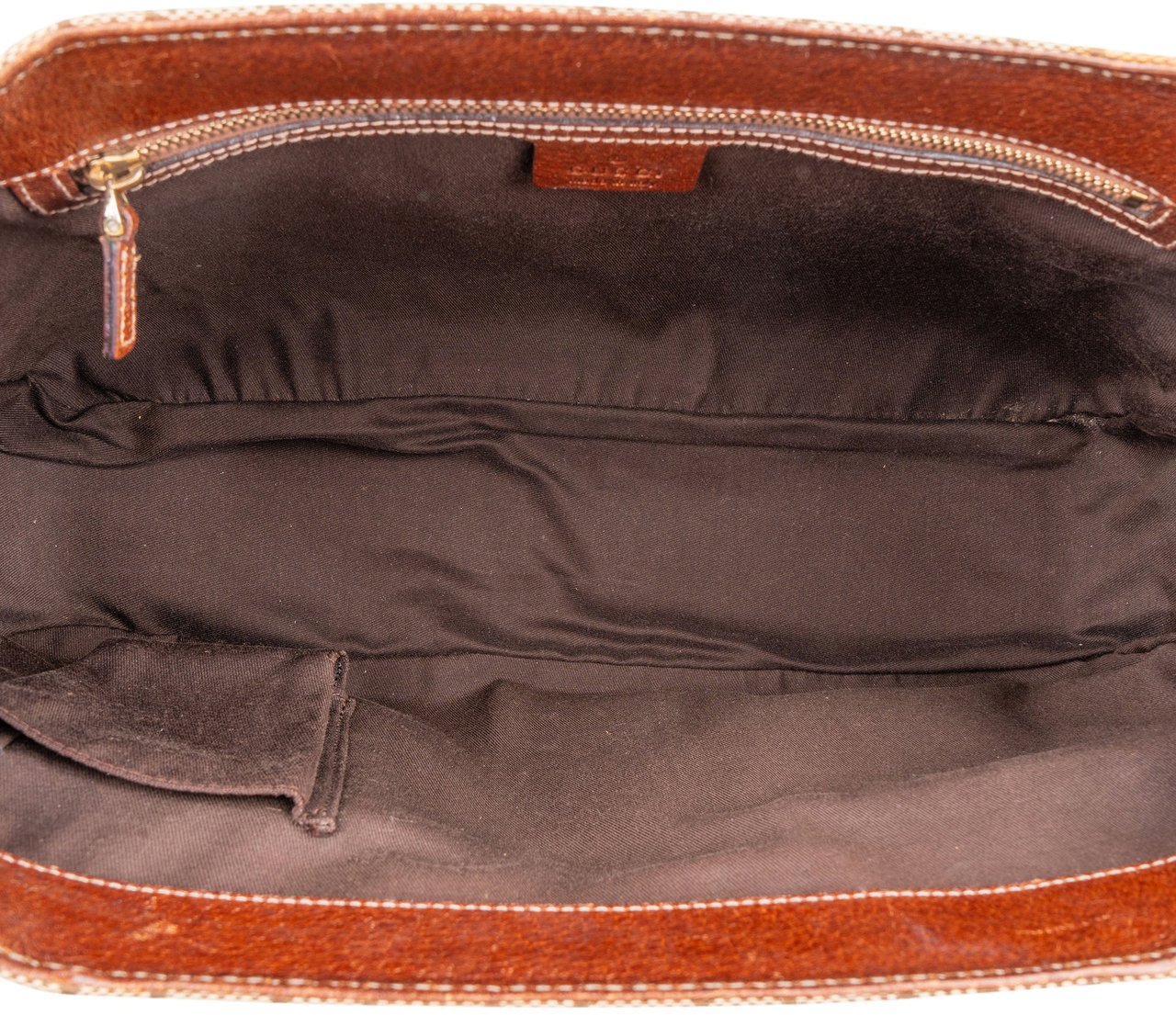 Gucci Gucci GG Monogram Bamboo Handbag Bruin