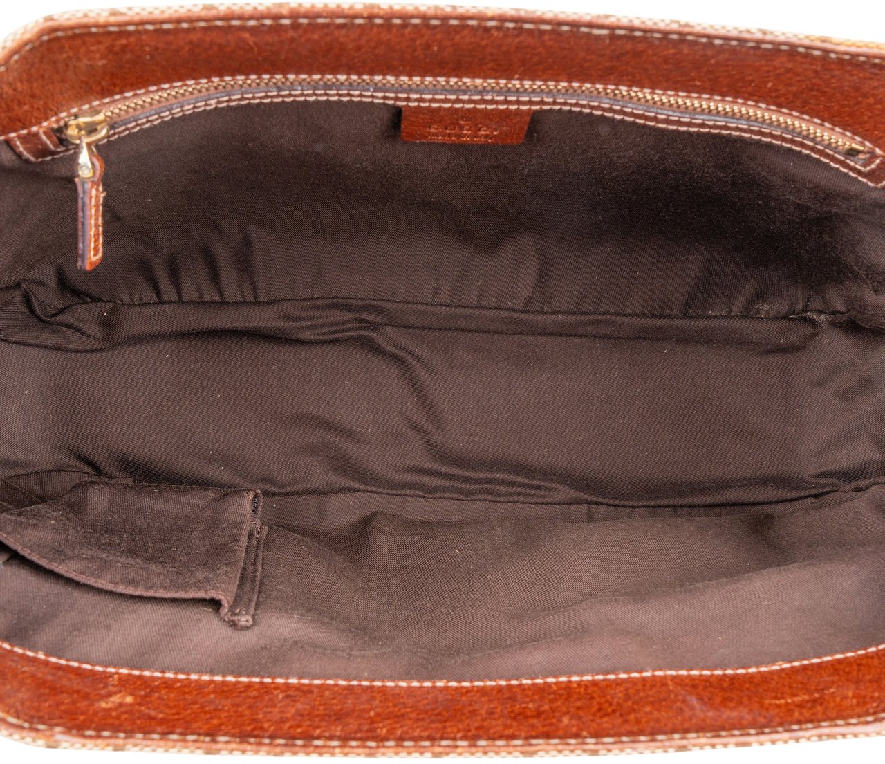 Gucci GG Monogram Bamboo Handbag Bruin
