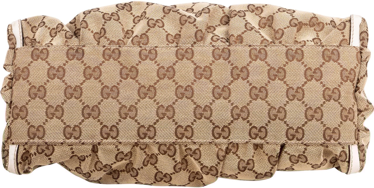Gucci Gucci GG Monogram Abbey Handbag Bruin