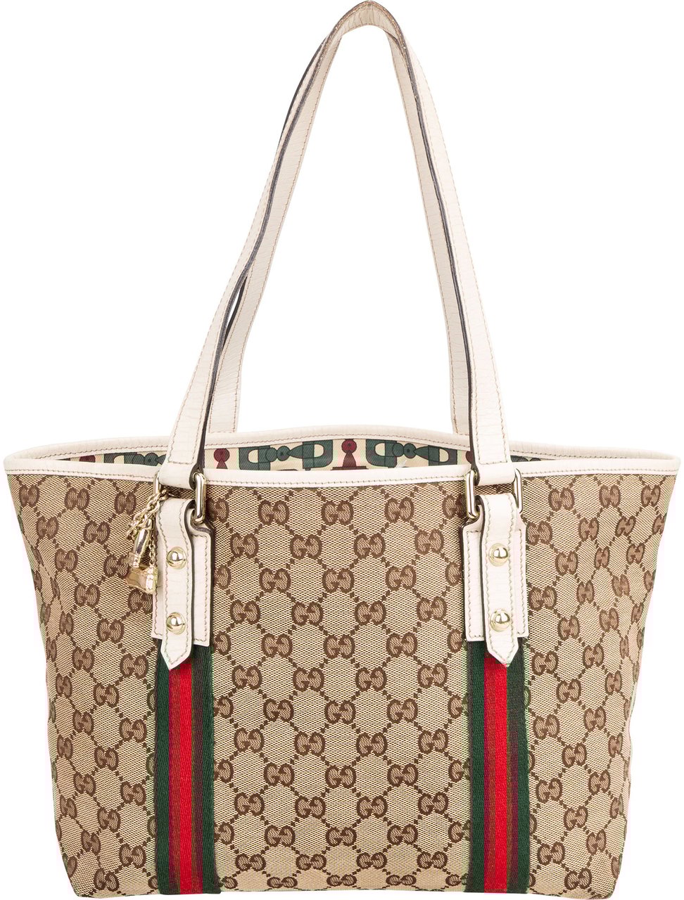 Gucci Gucci GG Monogram Jolicoeuer Handbag Bruin