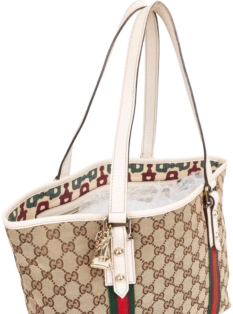 Gucci Gucci GG Monogram Jolicoeuer Handbag Bruin