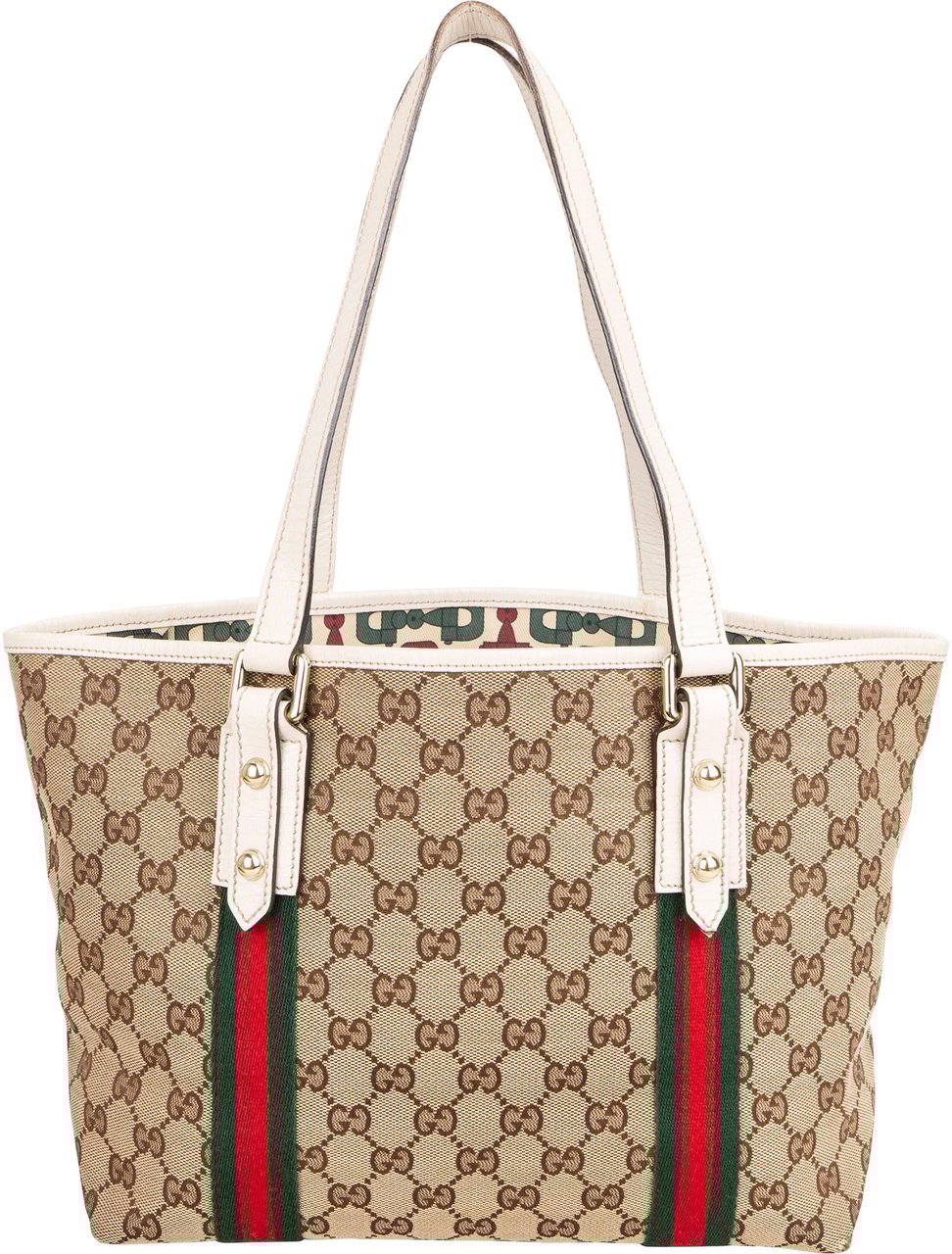 Gucci Gucci GG Monogram Jolicoeuer Handbag Bruin