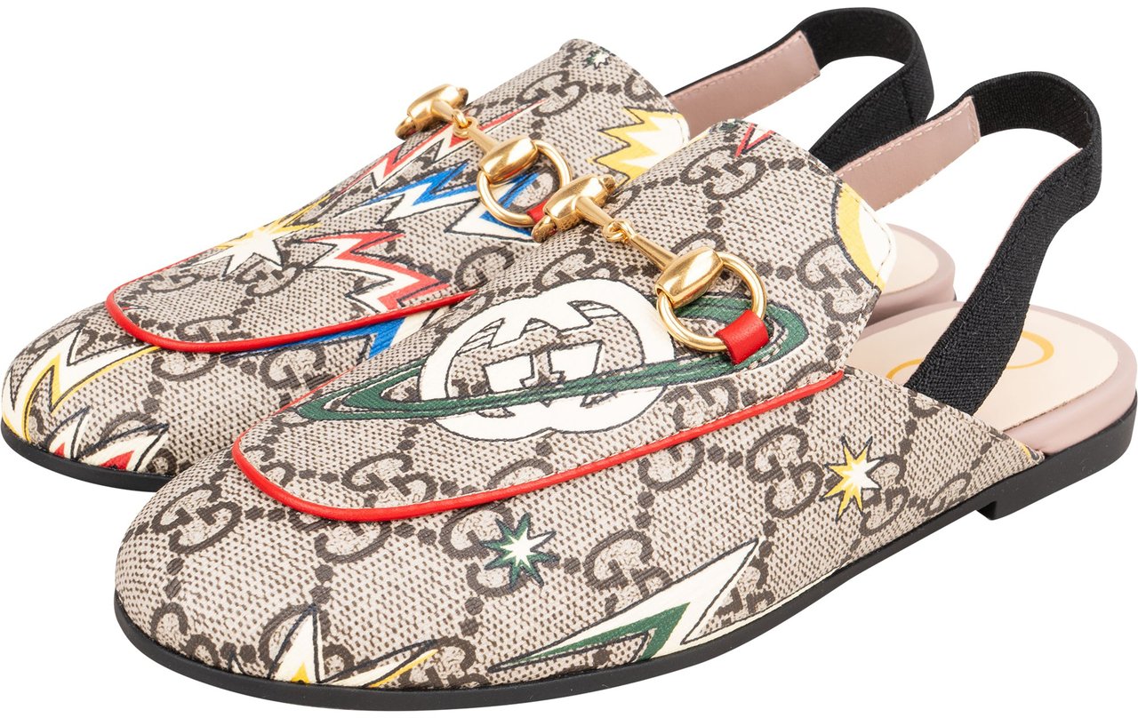 Gucci Gucci Limited GG Monogram Princetons Slipper (31) Bruin
