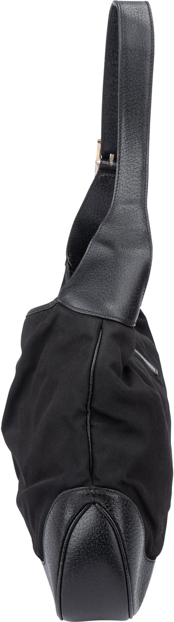 Gucci Gucci Classic Cotton Jackie Shoulder Bag Zwart