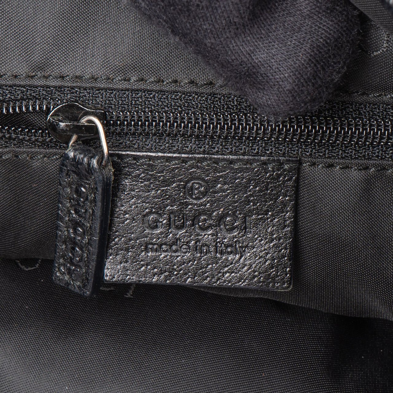 Gucci Gucci Classic Cotton Jackie Shoulder Bag Zwart