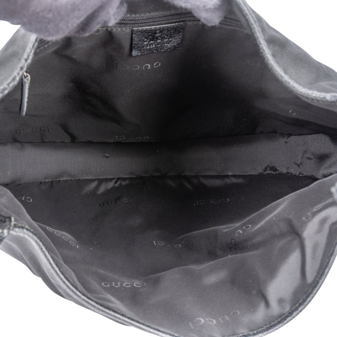 Gucci Gucci Classic Cotton Jackie Shoulder Bag Zwart