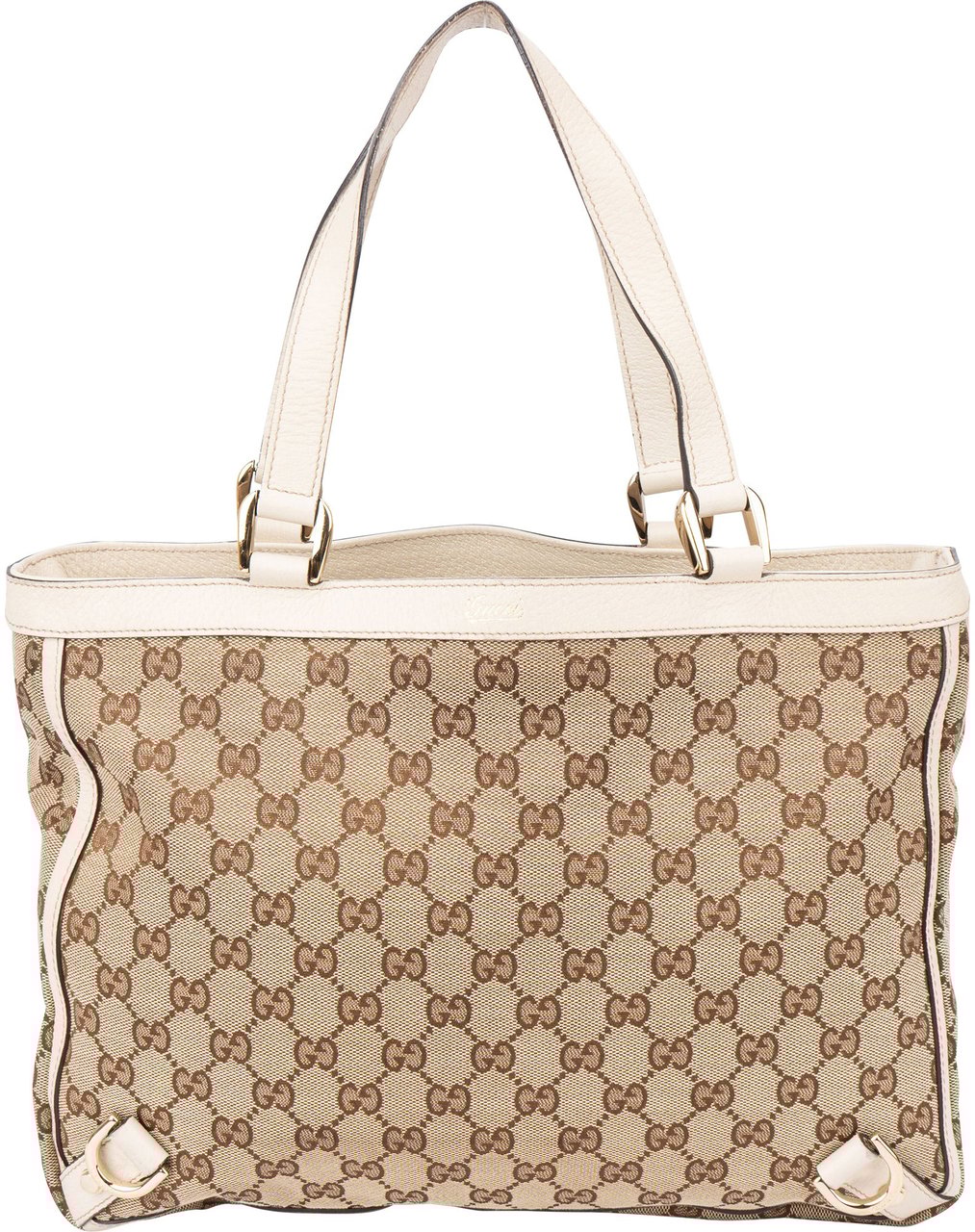Gucci Gucci GG Monogram Abbey Handbag Bruin
