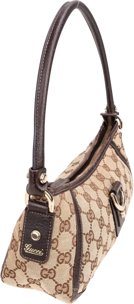 Gucci Gucci GG Monogram Abbey Shoulder Bag Bruin
