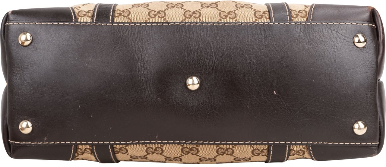 Gucci Gucci GG Monogram Heart Handbag Bruin