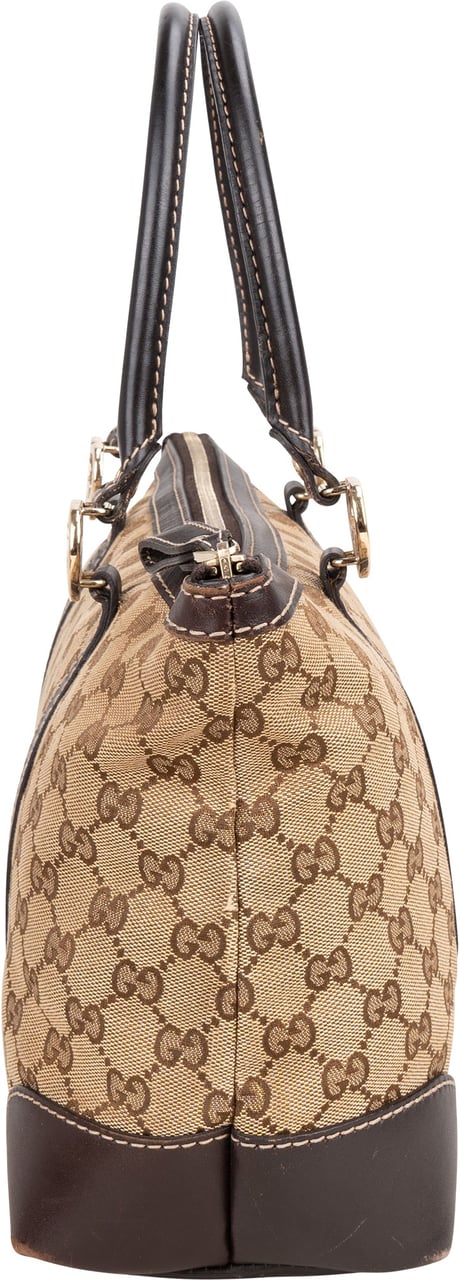 Gucci Gucci GG Monogram Heart Handbag Bruin