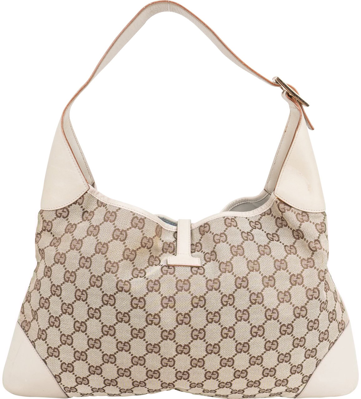 Gucci Gucci GG Monogram Jackie Handbag Bruin