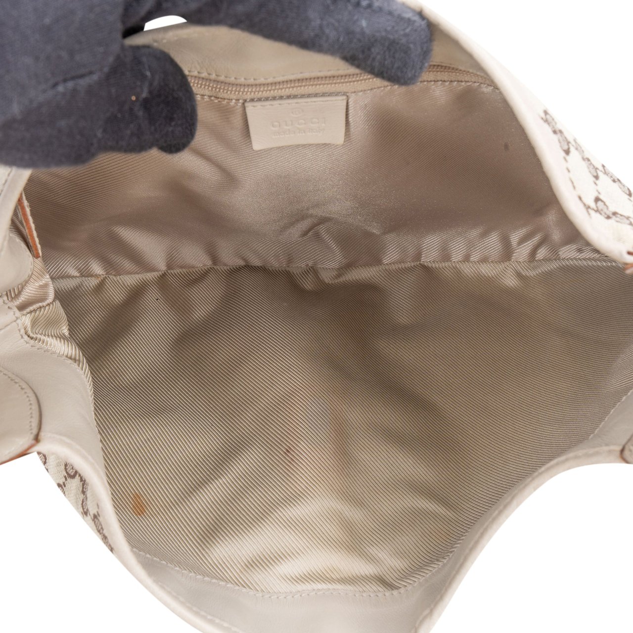 Gucci Gucci GG Monogram Jackie Handbag Bruin