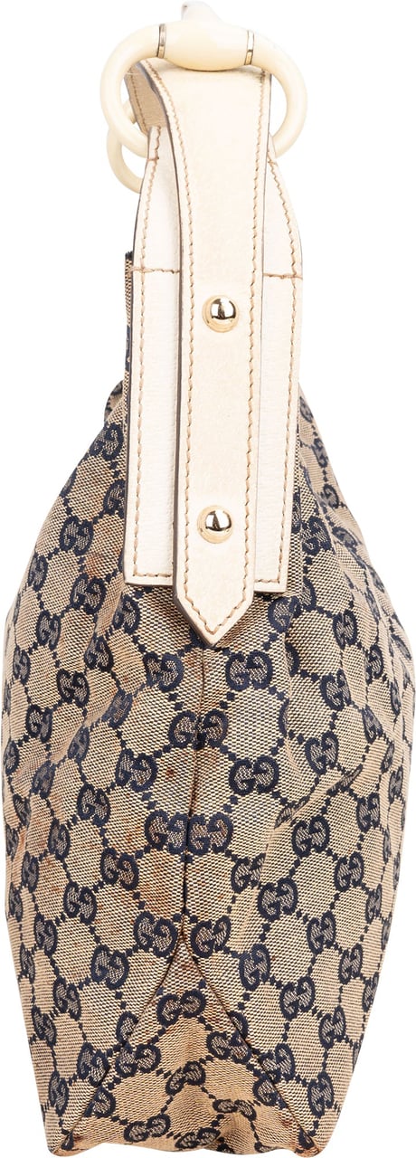 Gucci Gucci GG Monogram Horsebit Handbag Donkergrijs
