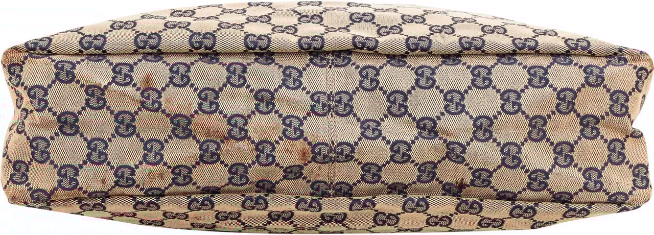 Gucci Gucci GG Monogram Horsebit Handbag Donkergrijs