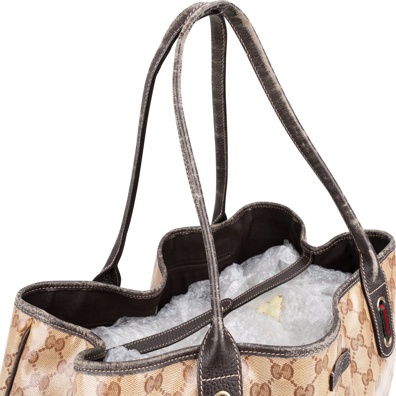 Gucci Gucci GG Monogram Princy Handbag Bruin