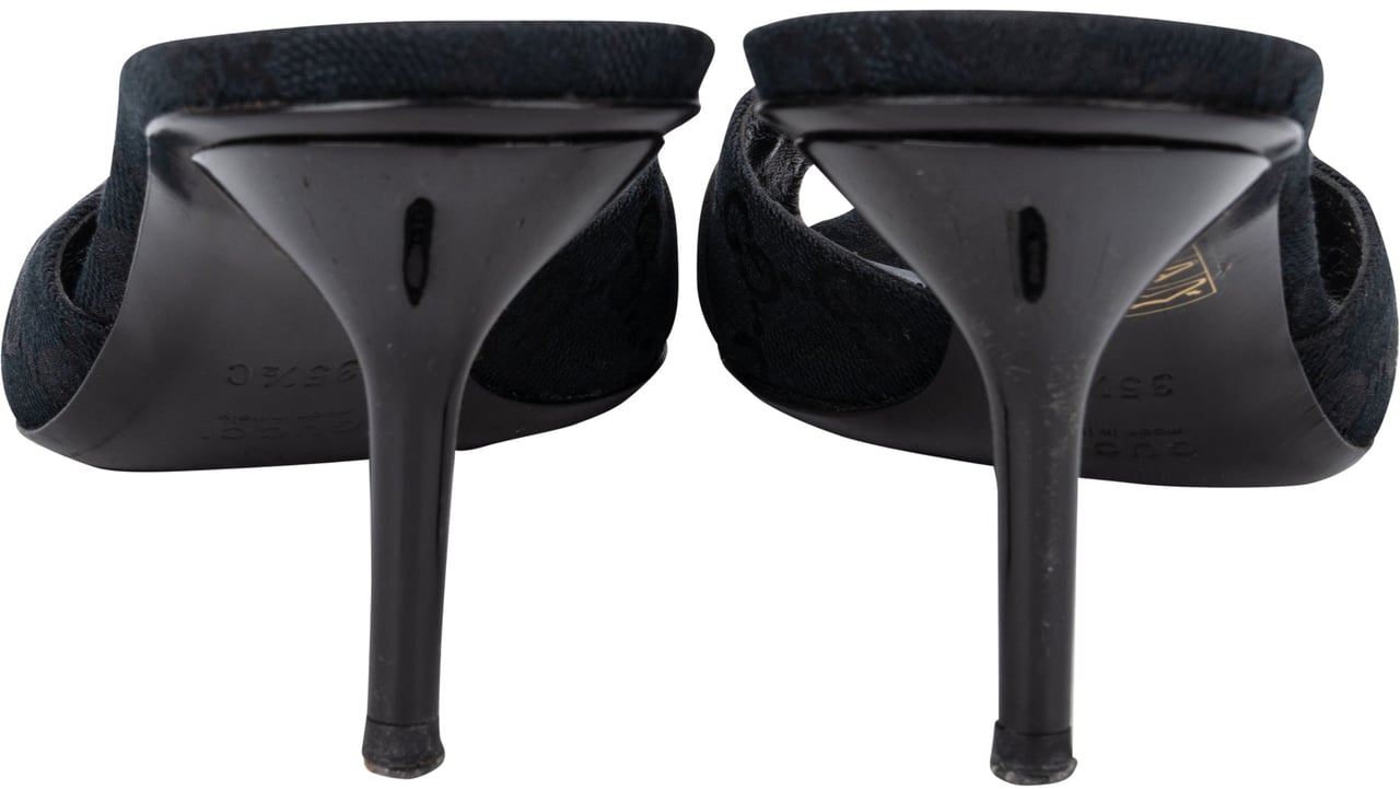 Gucci Gucci GG Monogram Horsebit Heels (35,5) Zwart