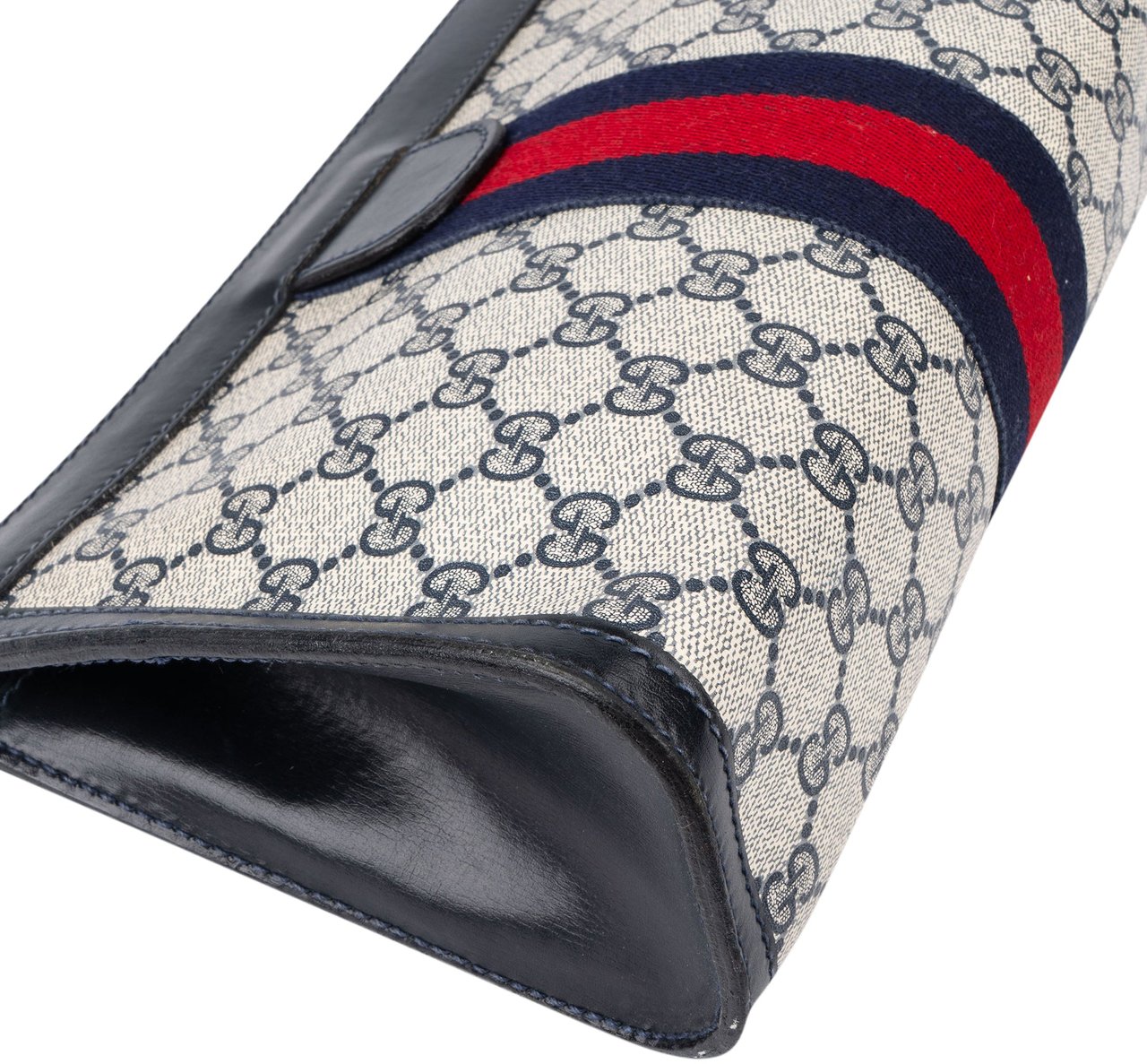 Gucci GG Monogram Clutch Blauw