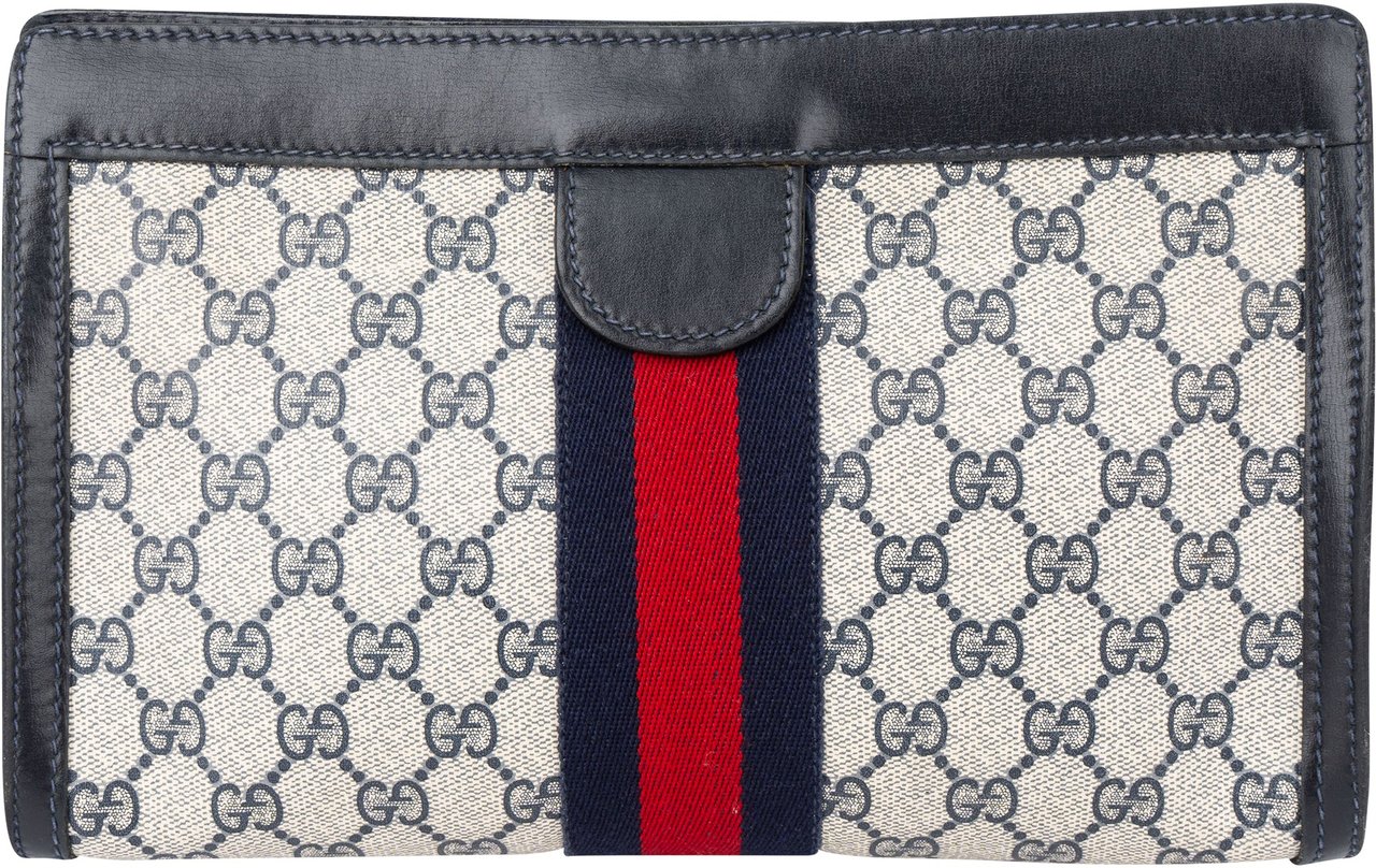 Gucci Gucci GG Monogram Clutch Blauw
