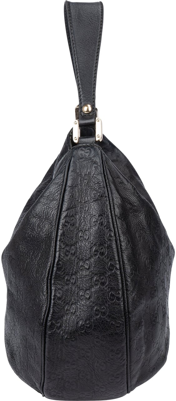 Gucci Gucci Lather GG Monogram Handbag Zwart