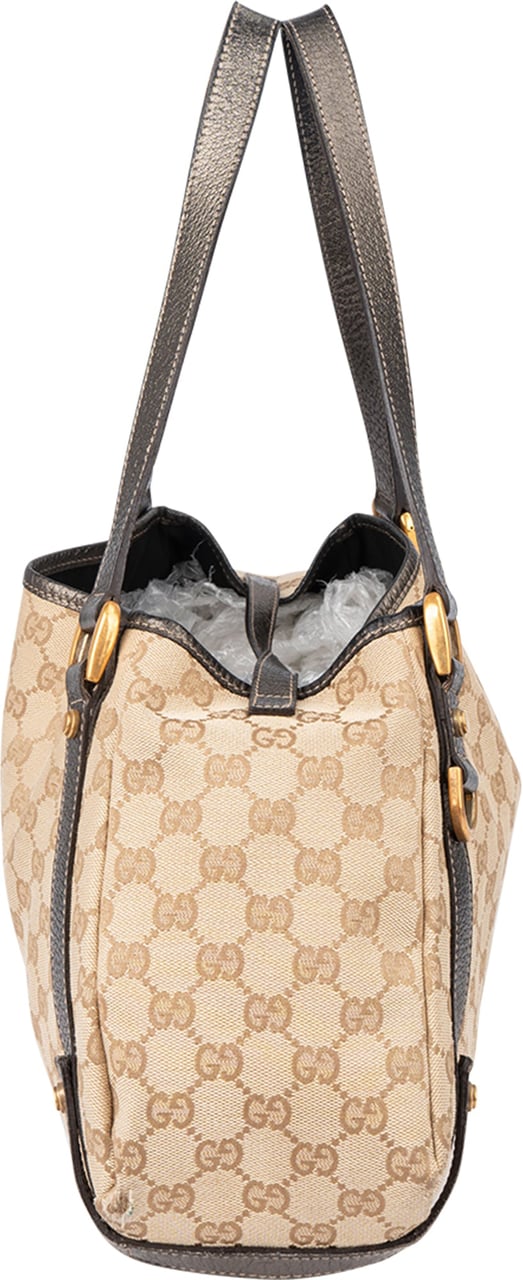 Gucci Gucci GG Monogram Abbey Handbag Bruin