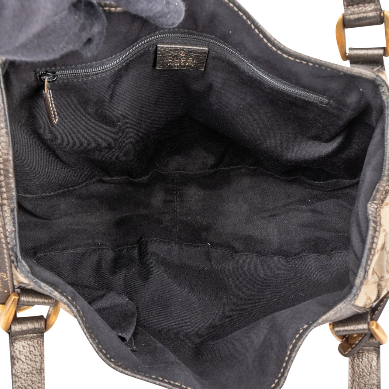 Gucci Gucci GG Monogram Abbey Handbag Bruin