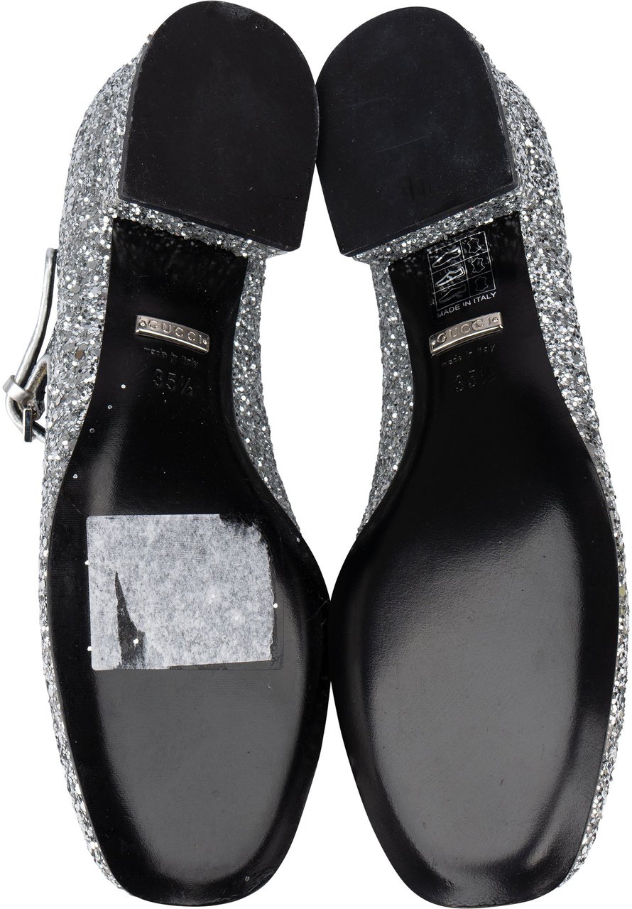 Gucci Gucci Glitter Horsebit Pumps (35,5) Zilver