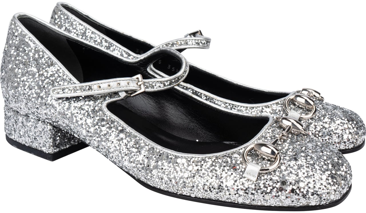 Gucci Glitter Horsebit Pumps (35,5) Divers