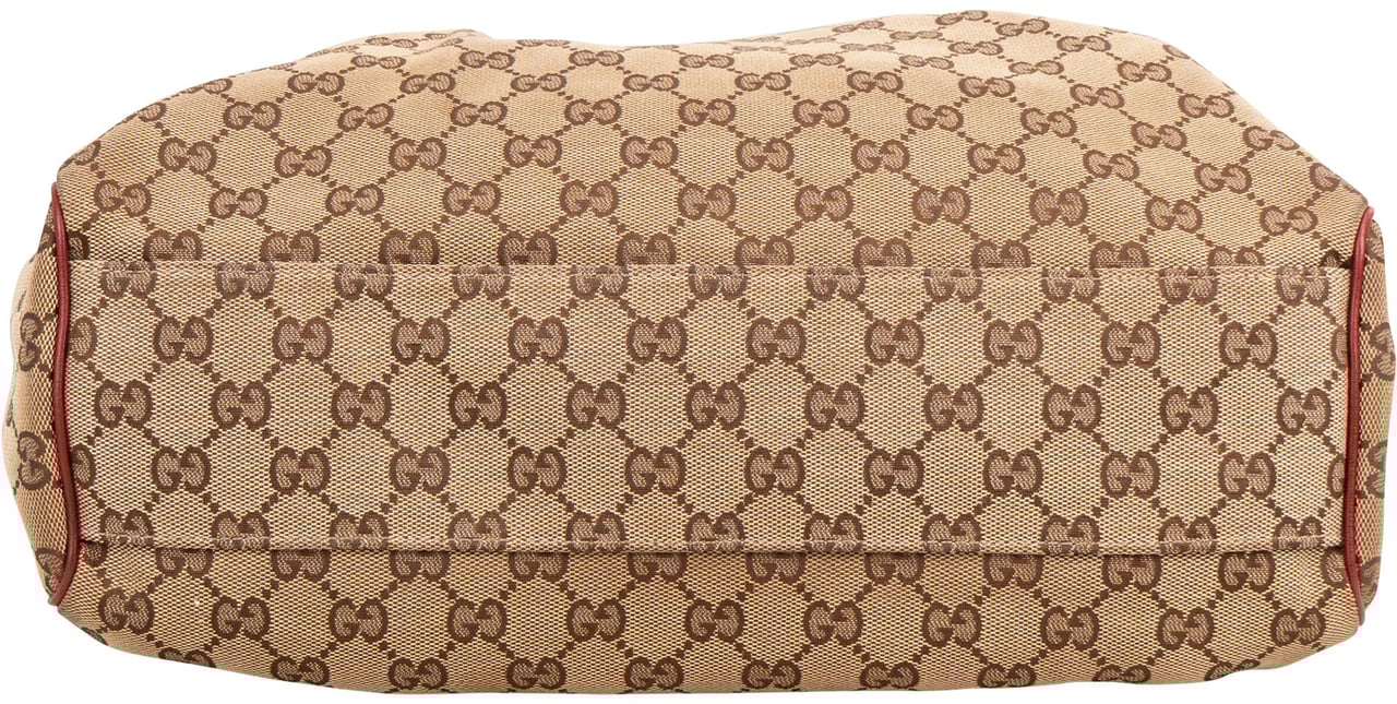 Gucci Gucci GG Monogram Sukey Handbag Bruin