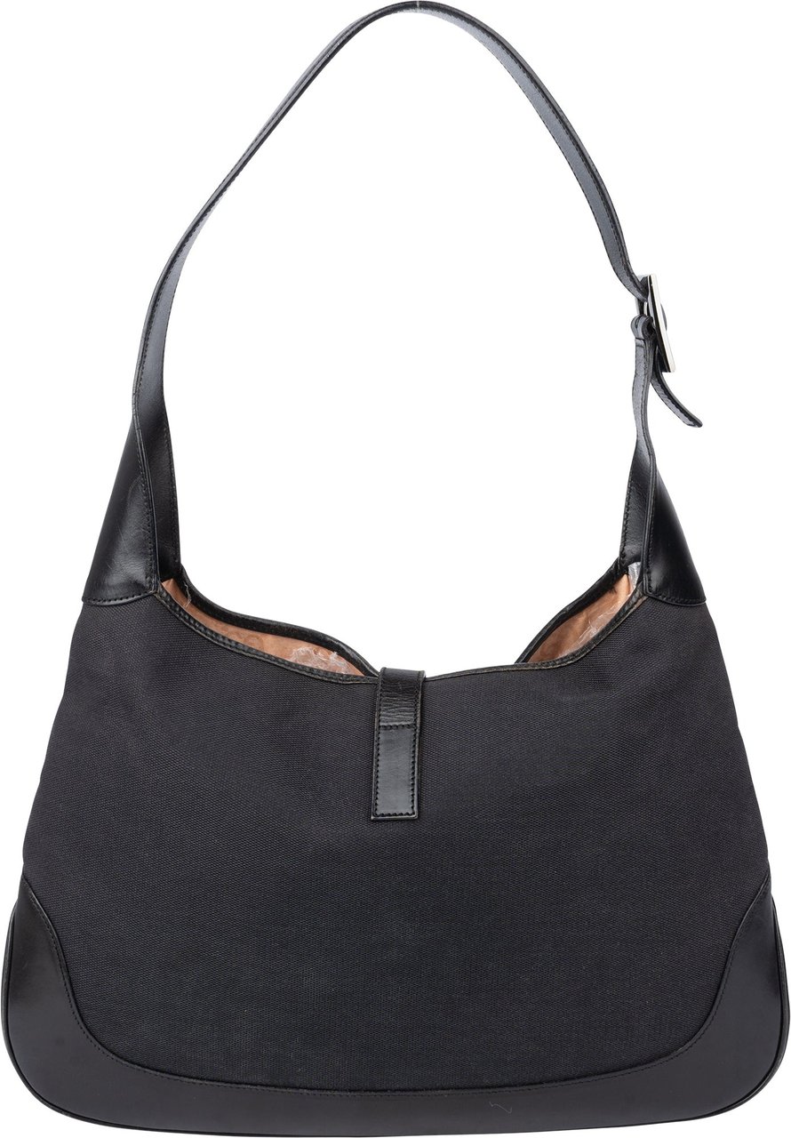 Gucci Gucci Classic Cotton Jackie Shoulder Bag Zwart