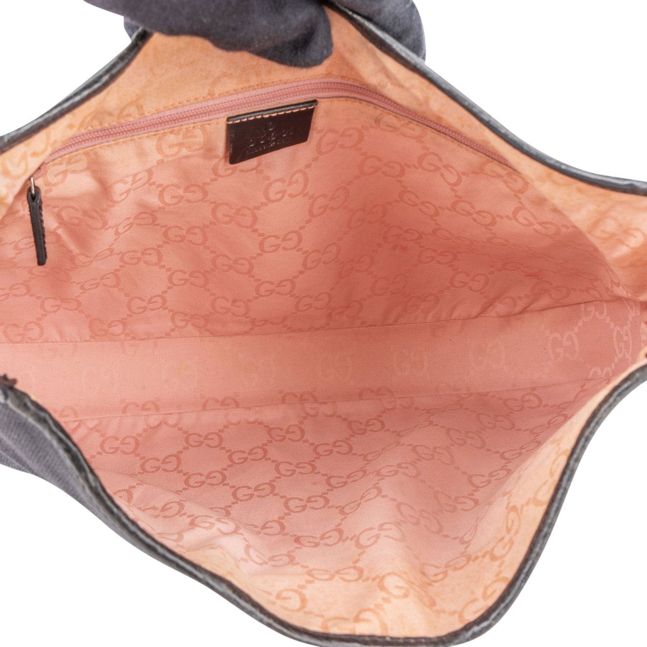 Gucci Gucci Classic Cotton Jackie Shoulder Bag Zwart