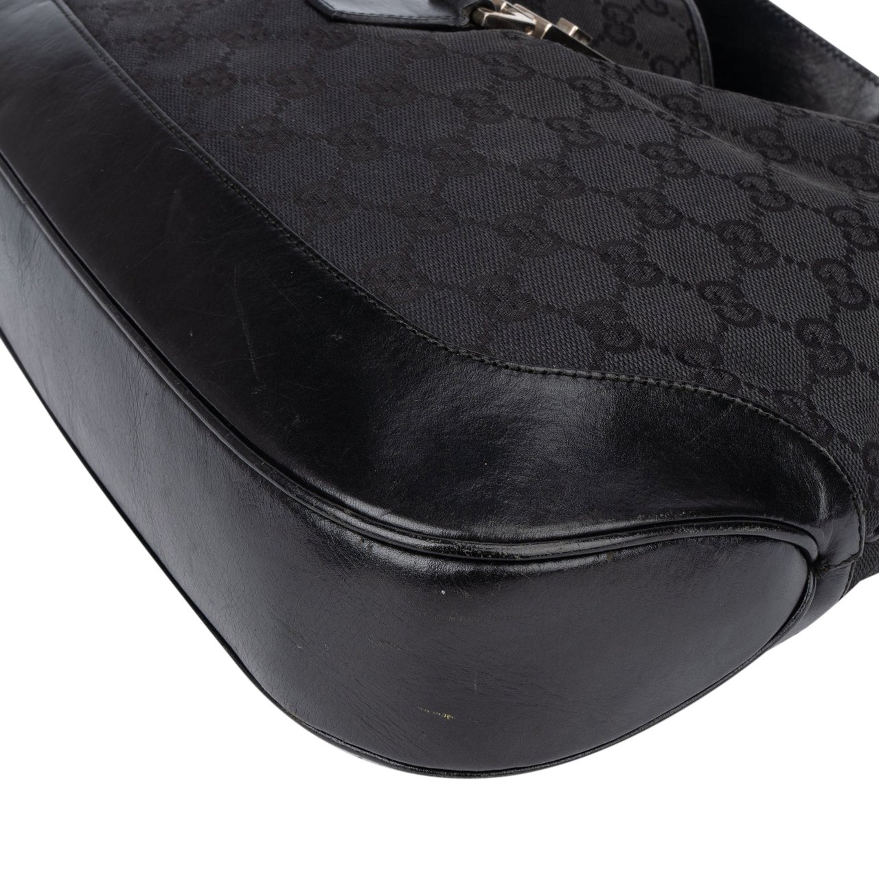 Gucci Gucci GG Monogram Jackie Shoulder Bag Zwart