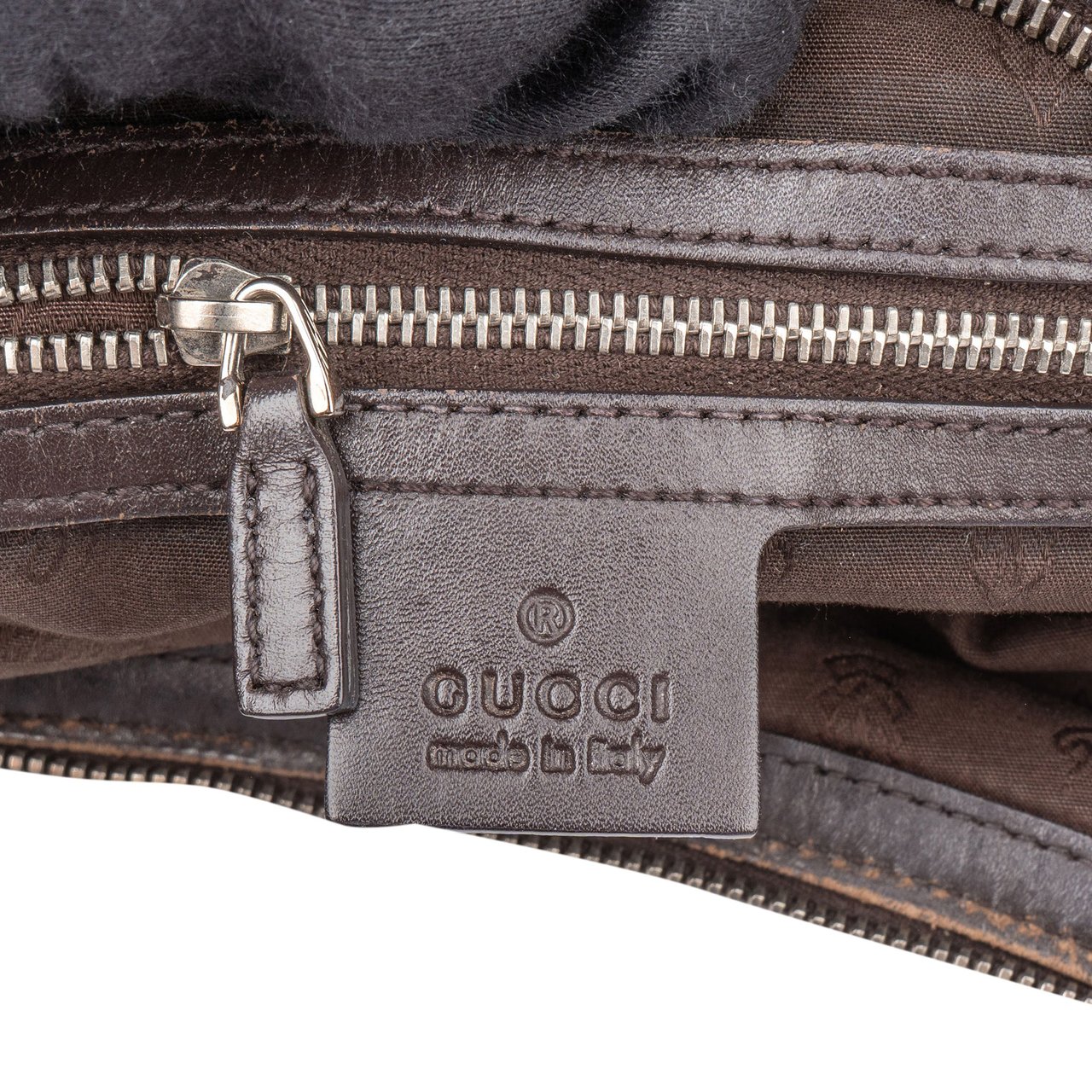 Gucci Gucci Monogram Twin GG Hobo Bag Bruin