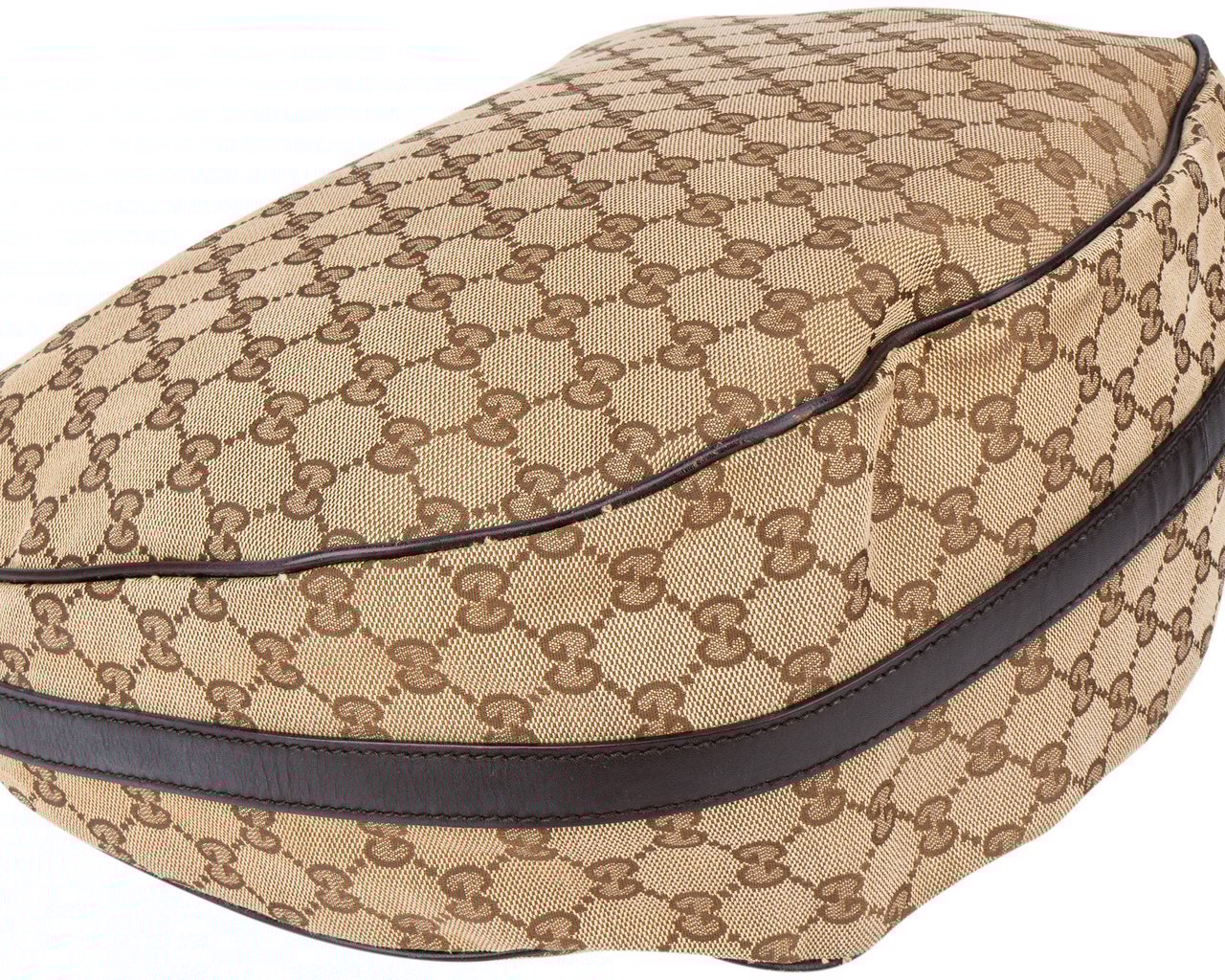 Gucci Gucci Monogram Twin GG Hobo Bag Bruin