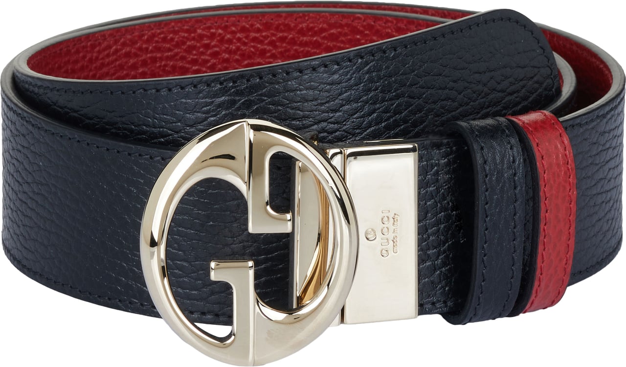 Gucci Gucci Wendegürtel schwarz-rot Zwart