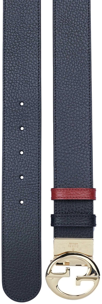 Gucci Gucci Wendegürtel schwarz-rot Zwart