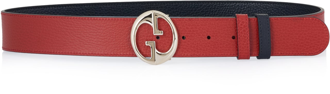 Gucci Gucci Wendegürtel schwarz-rot Zwart