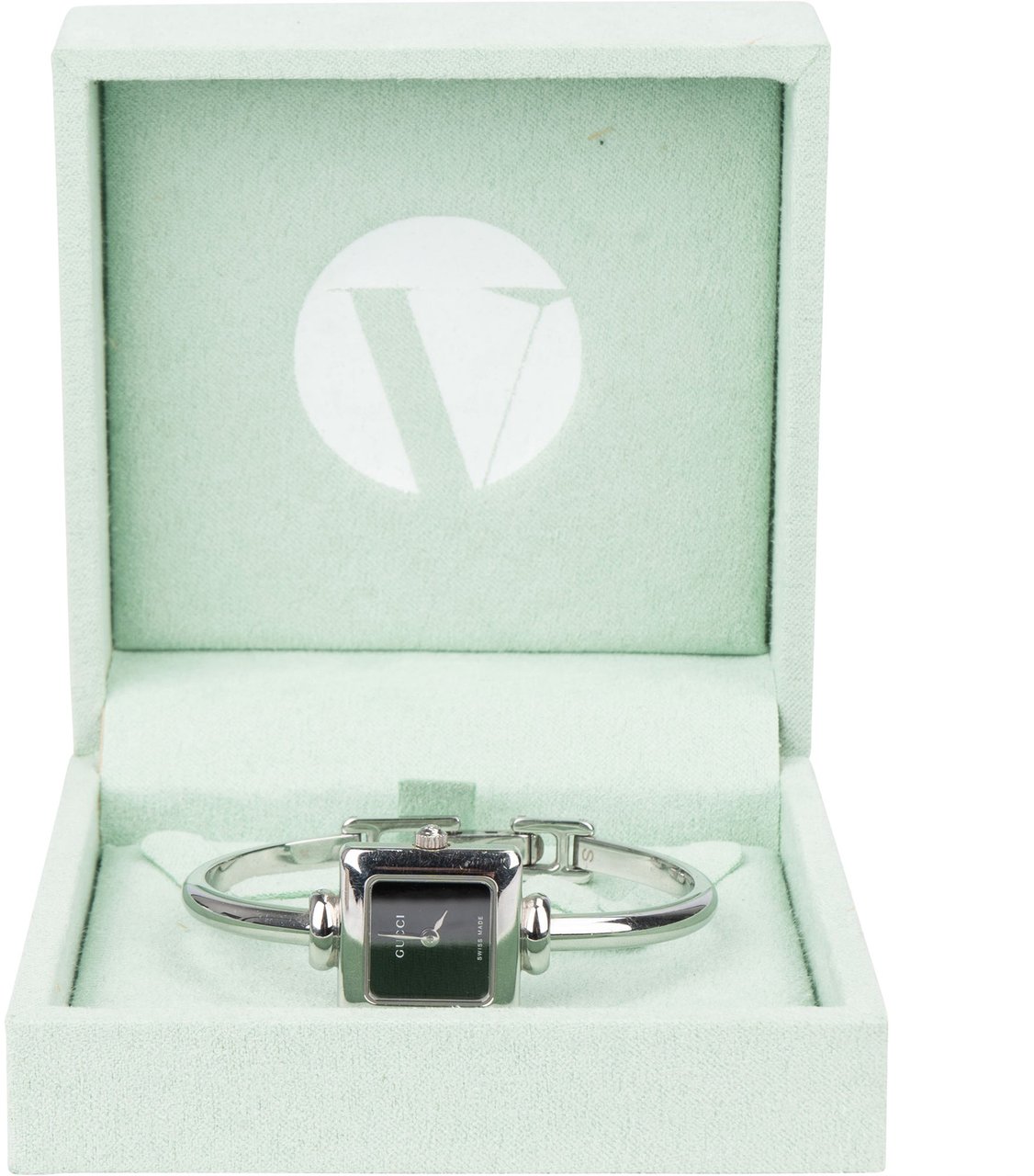 Gucci Gucci Silver Tone Black Dial 1900L Watch Divers