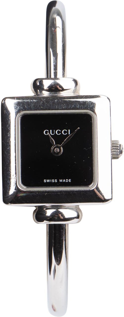 Gucci Gucci Silver Tone Black Dial 1900L Watch Divers