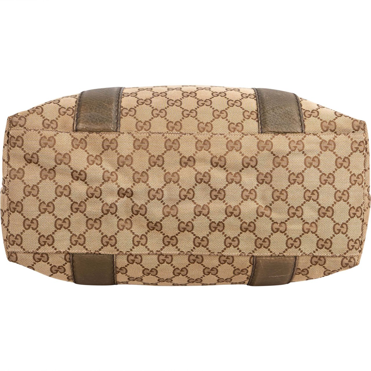Gucci Gucci GG Monogram Bamboo Handbag Bruin