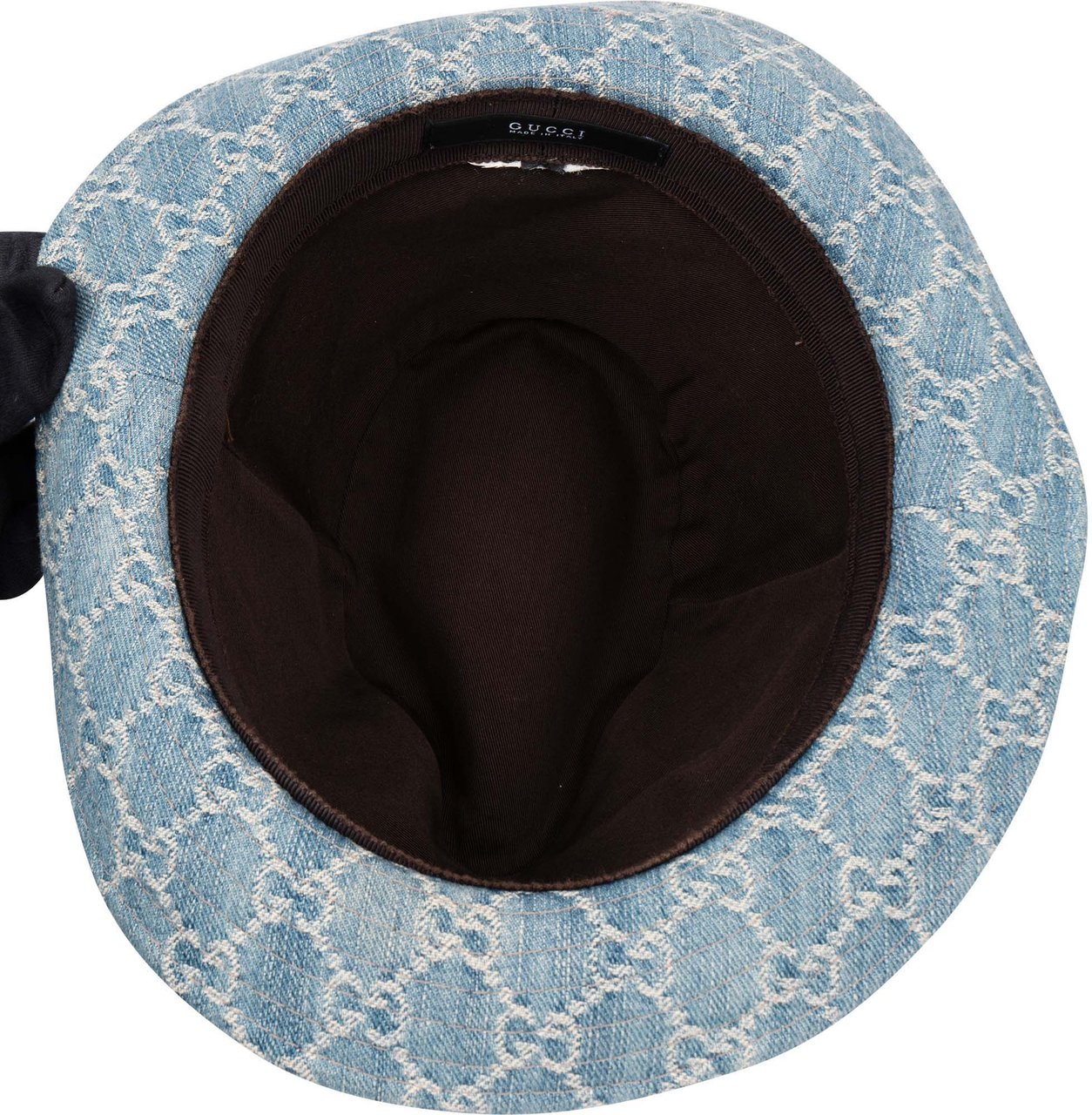 Gucci Gucci Denim Monogram Hat Blauw