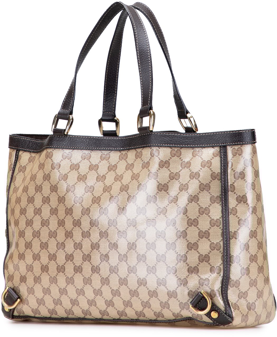 Gucci GG Crystal Abbey D Ring Tote Bruin