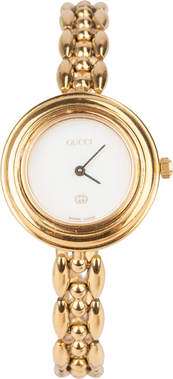 Gucci Gucci Gold Tone Bezel Women Watch Goud